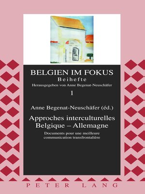 cover image of Approches interculturelles Belgique  Allemagne